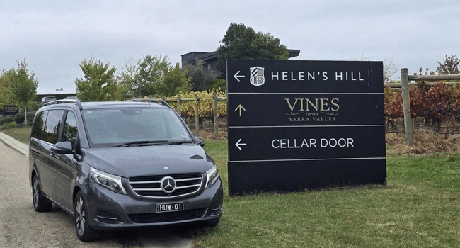Mercedes V-Class on a Yarra Valley day trip from Melbourne