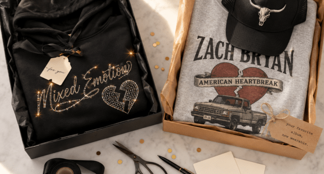 Mixed Emotion Rhinestone Hoodie and Zach Bryan Merch Crewneck