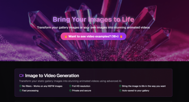 NSFW AI Video Generator