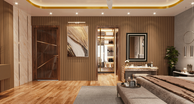 Natural Light and Space with Mirror Strips