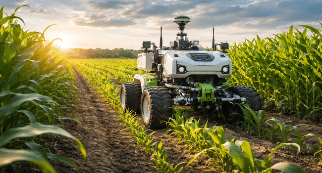 Navigation technologies in agricultural robots