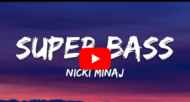 Nicki Minaj Lyrics Super Bass