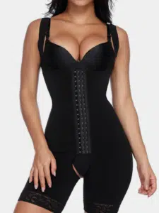 OPEN-BUST THONG BODYSUIT FOR PLUS SIZE