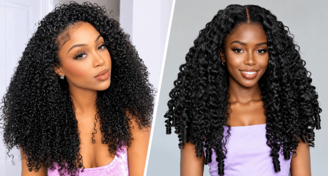 OQ Hair Burmese Curly Half Wigs