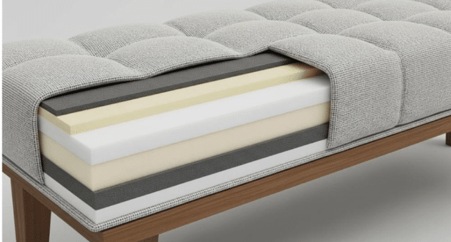 Outdoor bench cushions