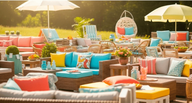 Outdoor bench cushions
