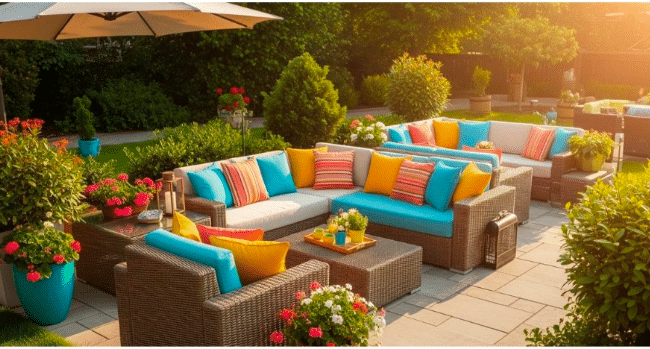 Outdoor bench cushions
