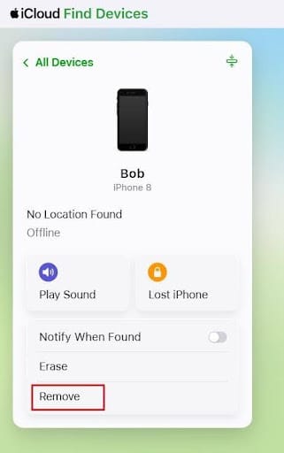 Owner to Remove Activation Lock