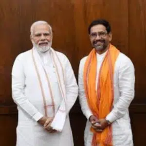 PM Narendra Singh Modi and Dinesh Lal Yadav Photo