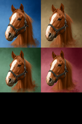 Painting with Solid Background