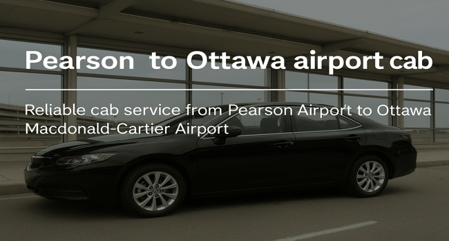 Pearson to Ottawa airport cab