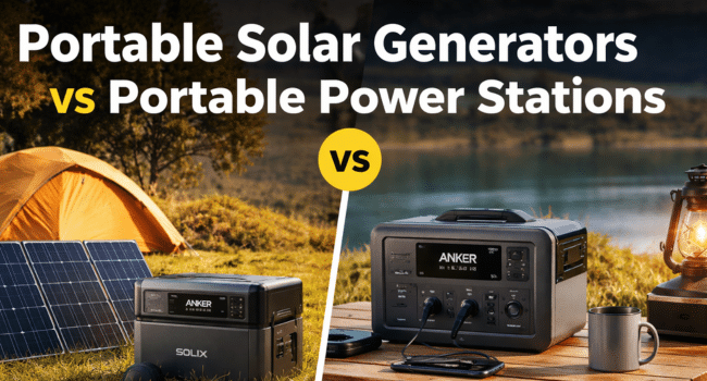 Portable Solar Generators vs Portable Power Stations