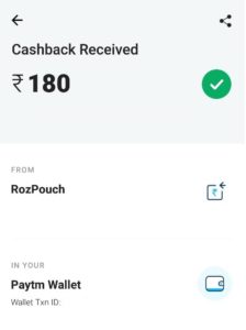 RozDhan Payment Proof