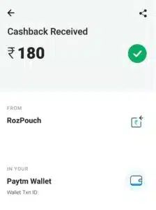 RozDhan Payment Proof