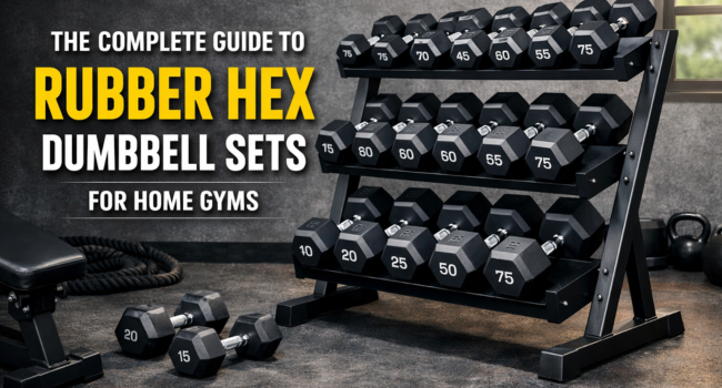 Rubber Hex Dumbbells