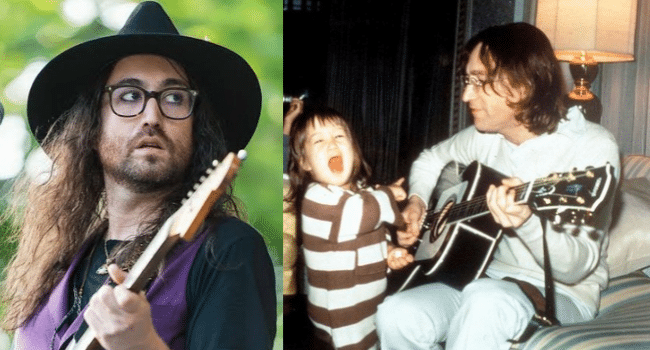 Sean Ono Lennon with John Lennon