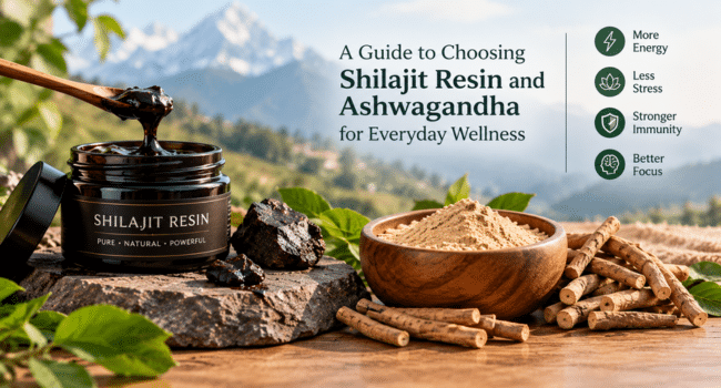 Shilajit Resin and Ashwagandha