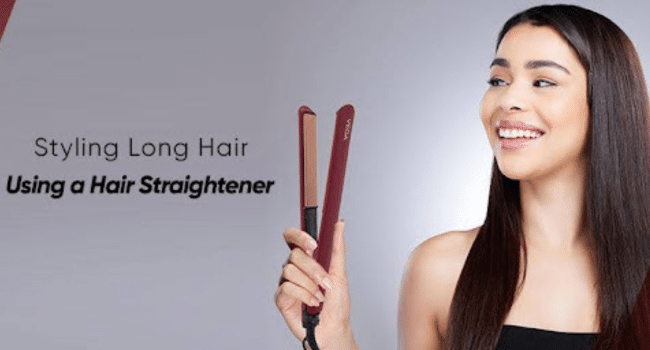 Style Long Hair Using a Hair Straightener