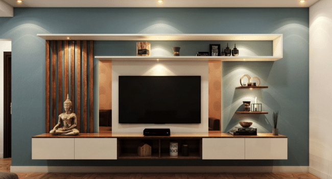 TV Area Look Like a Designer
