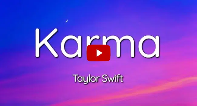 Taylor Swift Karma Song