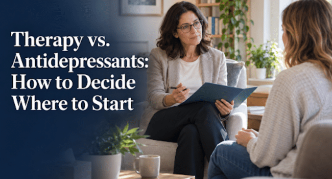 Therapy vs. Antidepressants