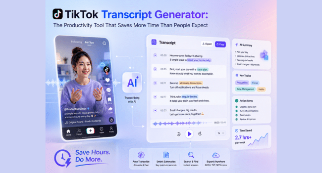 TikTok Transcript Generator