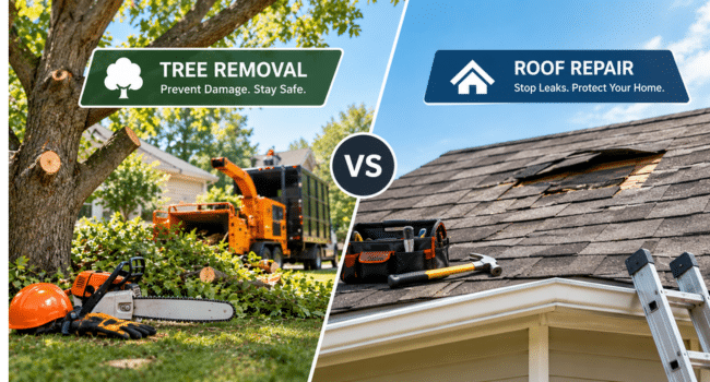 Tree Removal vs. Roof Repair