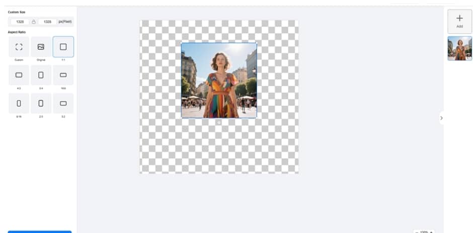 Uncrop photos online with AI