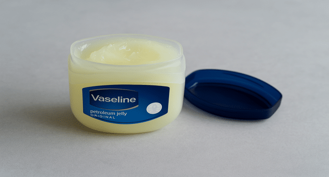 Vaseline as a lubricant