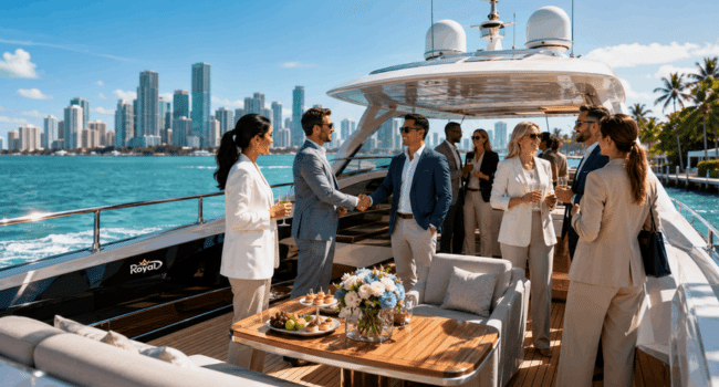 Why Corporate Event Yacht Charters Are the Ultimate Networking Experience in Miami