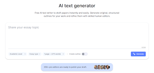 WritePaper’s AI Text Generator