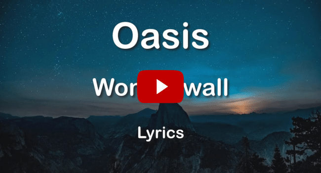 You Are My Wonderwall Lyrics