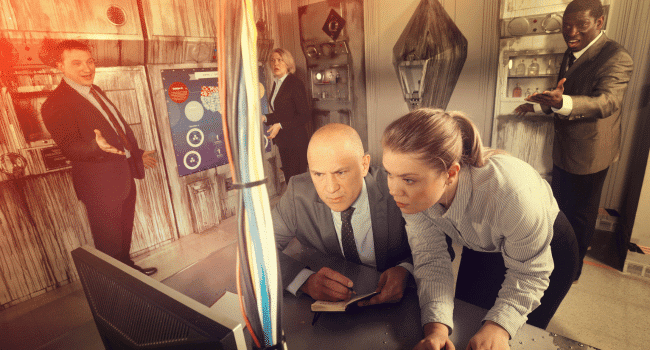 corporate horror escape room