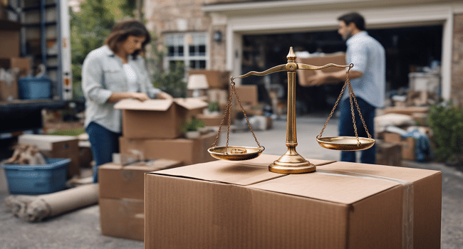 divorce moving logistics