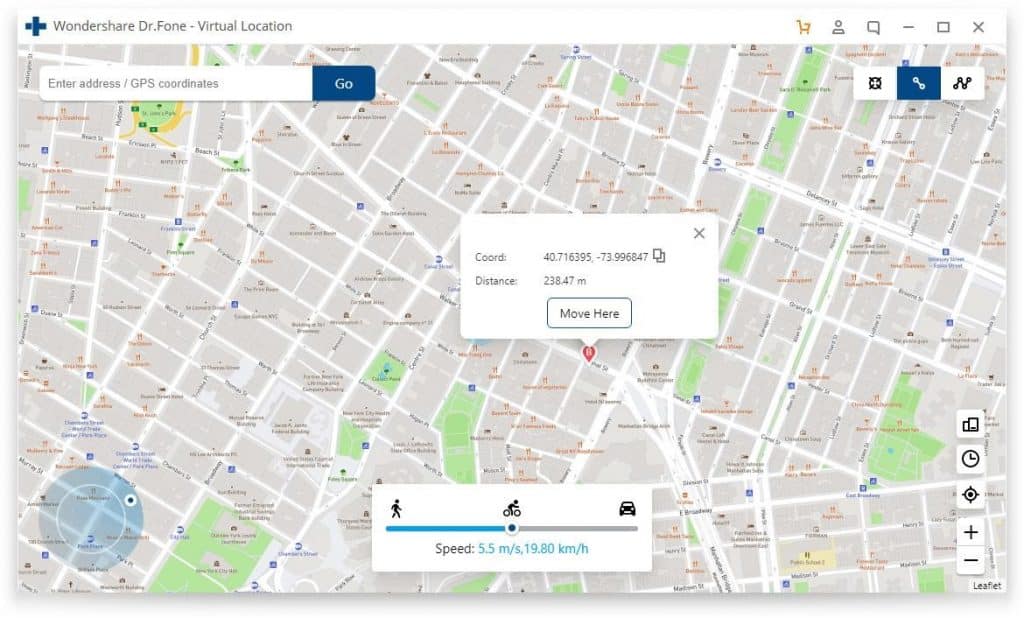 fake GPS movements