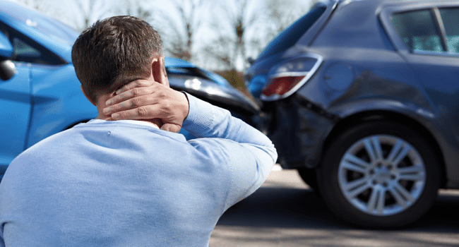 rear end accident back pain