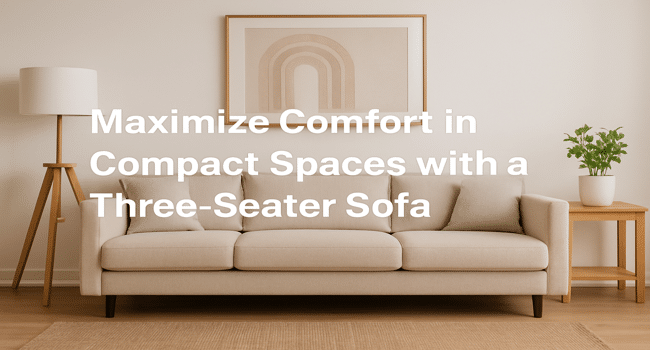 three-seater sofa for small spaces