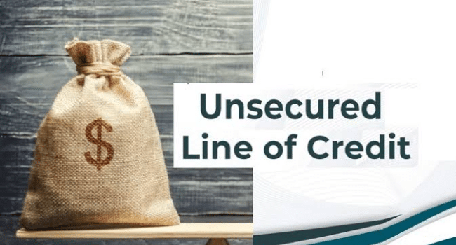 unsecured line of credit