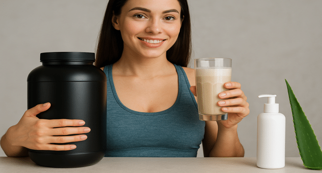 whey protein for skin and hair